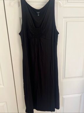 Talbots Black Sleeveless Dress with Scoop Neck